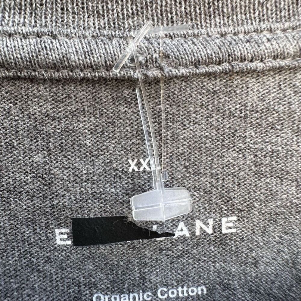 Everlane $58 Raglan Crew Neck Long Sleeve T Shirt Gray Men’s XXL NEW - Picture 5 of 9